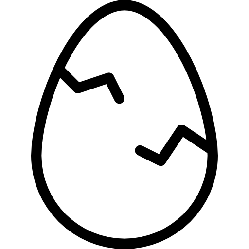 huevo resquebrajado
